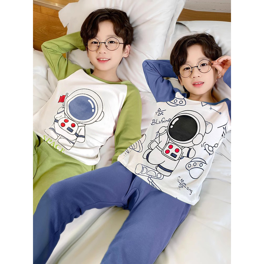 2026 novo estilo meninos roupas de outono calças compridas crianças conjunto roupa interior algodão puro primavera outon