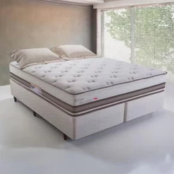 Cama Box Queen Size Herval Sense Com Molas Ensacadas 60x158x198 cm