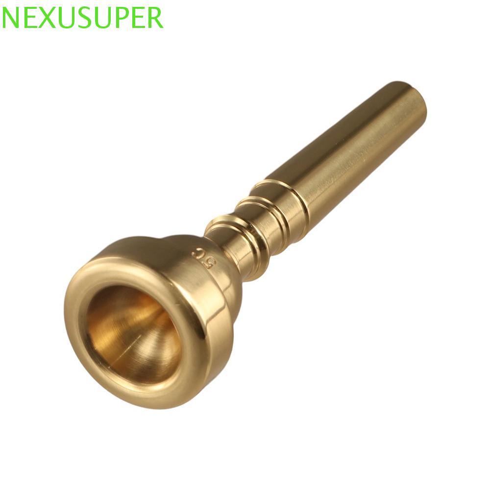 Boca De Corneta De Trompete NEXUSUPER , Bocal Profissional 3C/5C/7C , Latão Para Iniciantes , Prata E Ouro