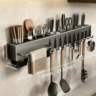 Suporte Para Armazenamento De Facas Ganchos Talheres Utensílios De Cozinha De Ferro Top chen casa