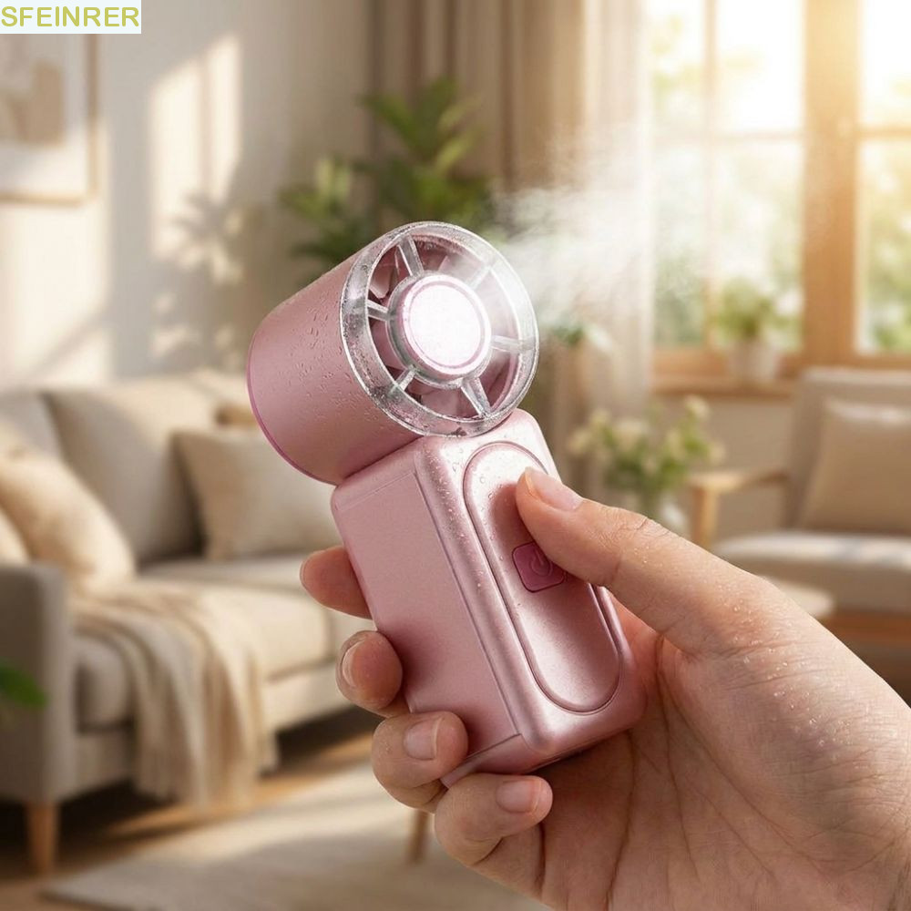 Ventilador Elétrico Pequeno SFEINRER , Mini Portátil Ultrassilencioso Ajustável , Turbo De Vento Poderoso