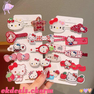 10 presilhas de cabelo, fofas da Hello Kitty, acessórios multicoloridos