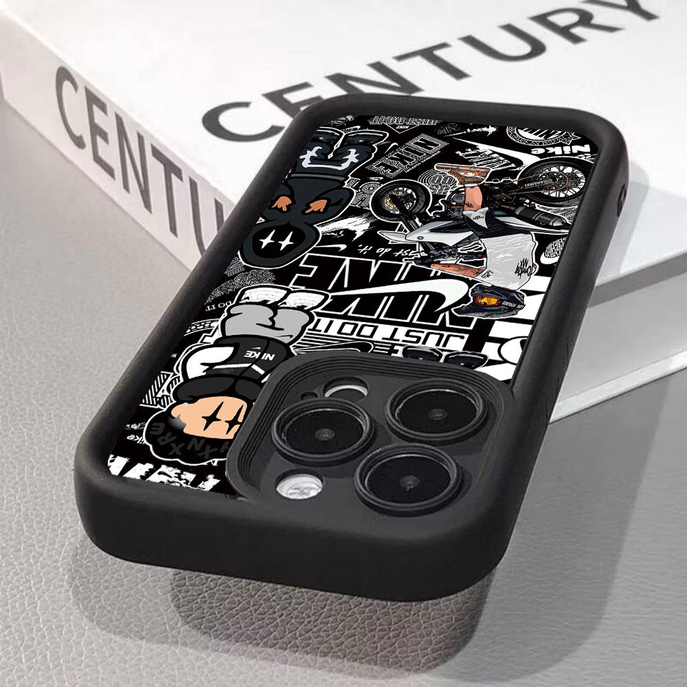 Capa Para Samsung A17 A07 A56 A36 A55 A54 A16 A15 A14 A05S A51 A52 A34 A35 A32 A13 Padrão De Maré Fosco Macia LUSSIY07