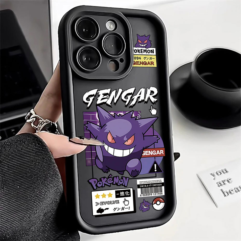 Gengar Desenho Capa Capinha Para Samsung A06 A07 A05S A12 A13 A14 A15 A16 A17 A23 A32 A34 A36 4G Fosco Antiqueda