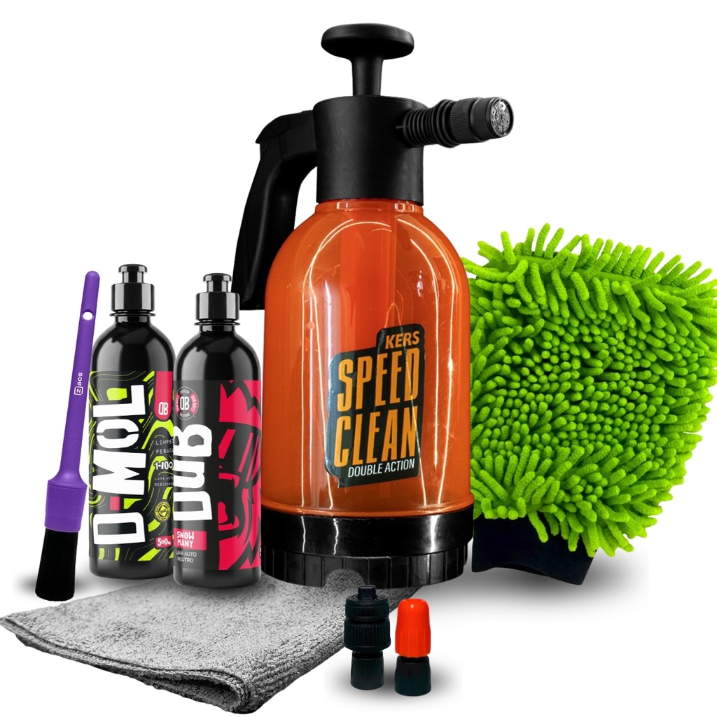 Imagem Kit Lavagem Off-Road Pro Dub Boyz Kers Autoamérica Zacs D-MOL Snow Many Speed Clean Luva Chenille Pincel Microfibra