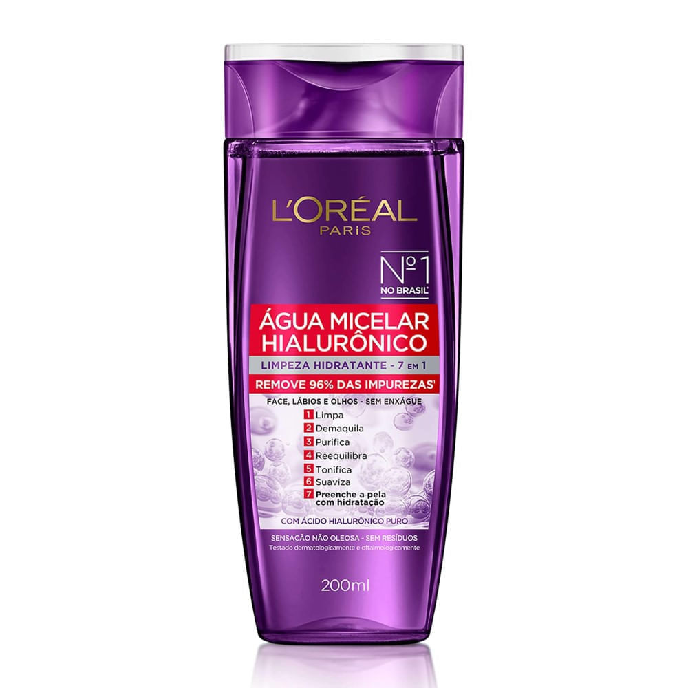 Água Micelar Loreal Ácido Hialurônico 200ml