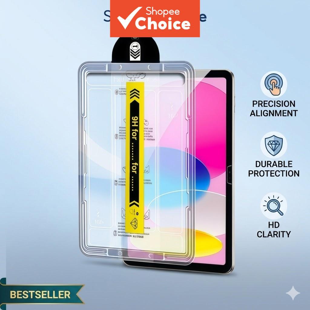 Protetor De Tela HD Resistente A Arranhões Dureza 9H Vidro Temperado Cabe Em Todos Os Modelos De Tablet iPad