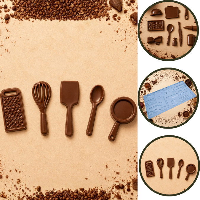 1~10 Forma Bwb Utensilhos Do Chef Simples P/ Chocolate Cod-10044 (Bwb Placa)(CHOCO)