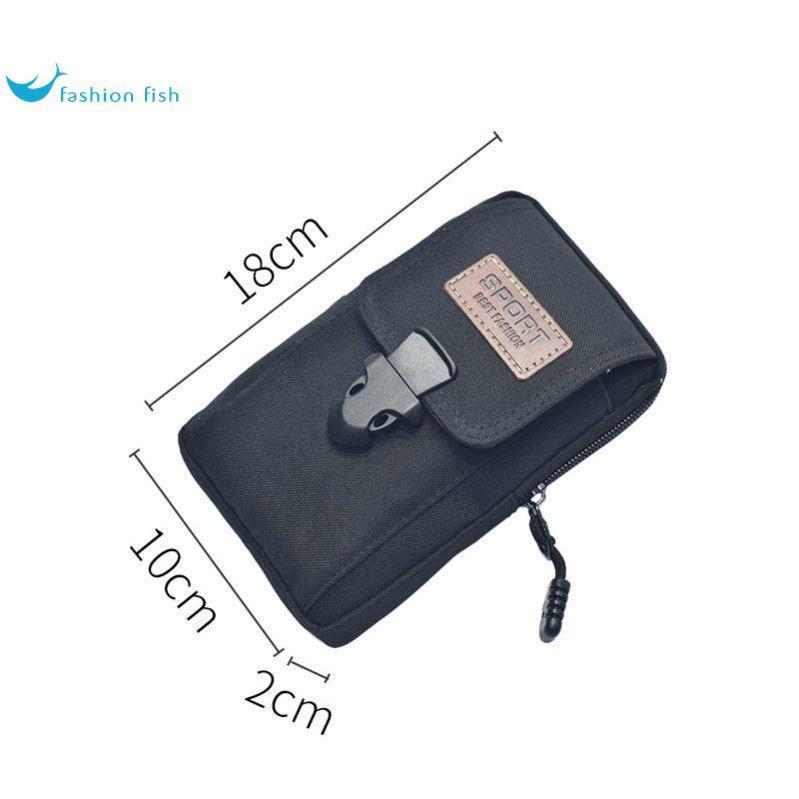 2026 novo estilo à prova dwaterproof água Oxford pano cintura saco do telefone móvel masculino usar cinto 22cm ao ar liv