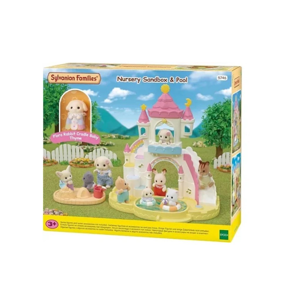 Sylvanian Families Piscina E Caixa De Areia Jardim Da Infância Epoch 5746