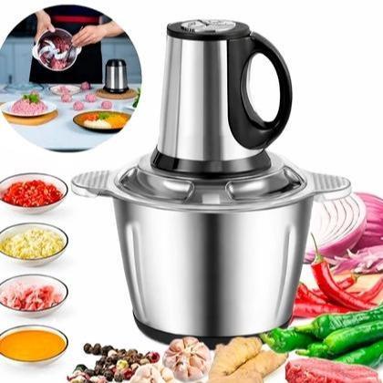 Detalhes do 2L 3L 5L Moedor De Carne Picador De Alimentos e legumes Mixer Elétrica Processador  110V / 220V
