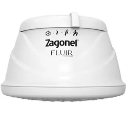 Chuveiro Ducha Branco Zagonel Fluir 4 Níveis de Temperatura Mangueira Uso Residencial