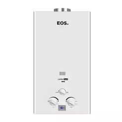 Aquecedor de Água a Gás EOS 16 Litros (Gás Natural) Exaustão Natural Branco EAQ160GM-N