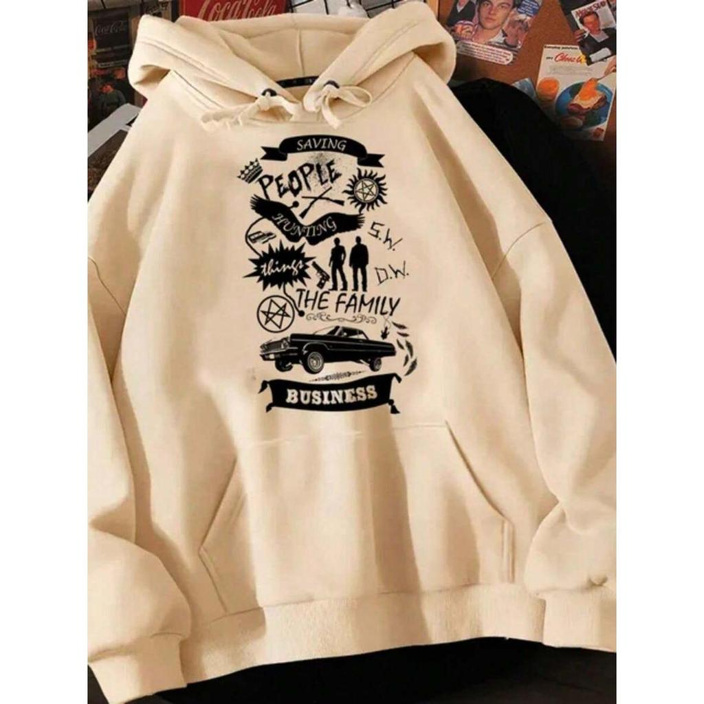 Moletom Canguru Sam e Dean Unissex Supernatural Premium Serie Divertida Blusao Moda Inverno