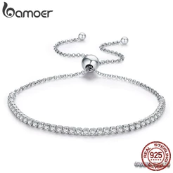 Pulseira Feminina Bamoer Prata Esterlina 925 SCB029