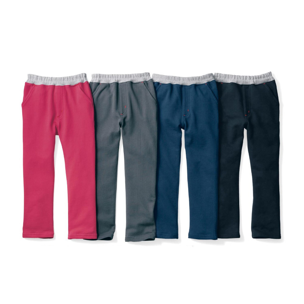 Comércio exterior crianças bebê primavera outono puro algodão Terry estilo fino calças costura cintura grandes crianças 