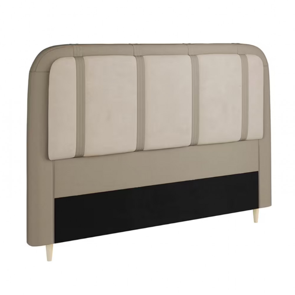 Cabeceira para Cama Box Queen Leon com Revestimento em Veludo e Corino Dobu