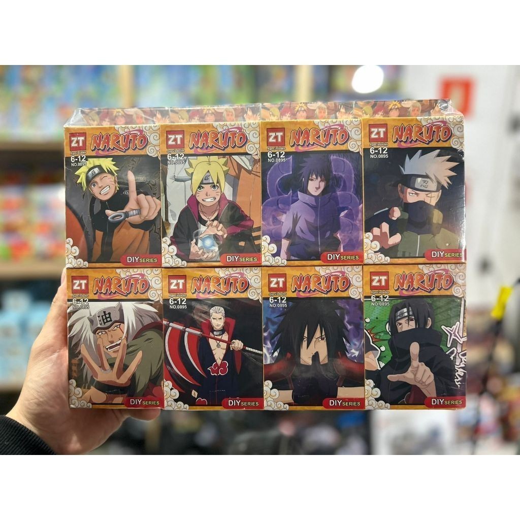 Lego Bloco de Montar Naruto Bonecos 8 Peças Melhores Ninja - Miniatura 3