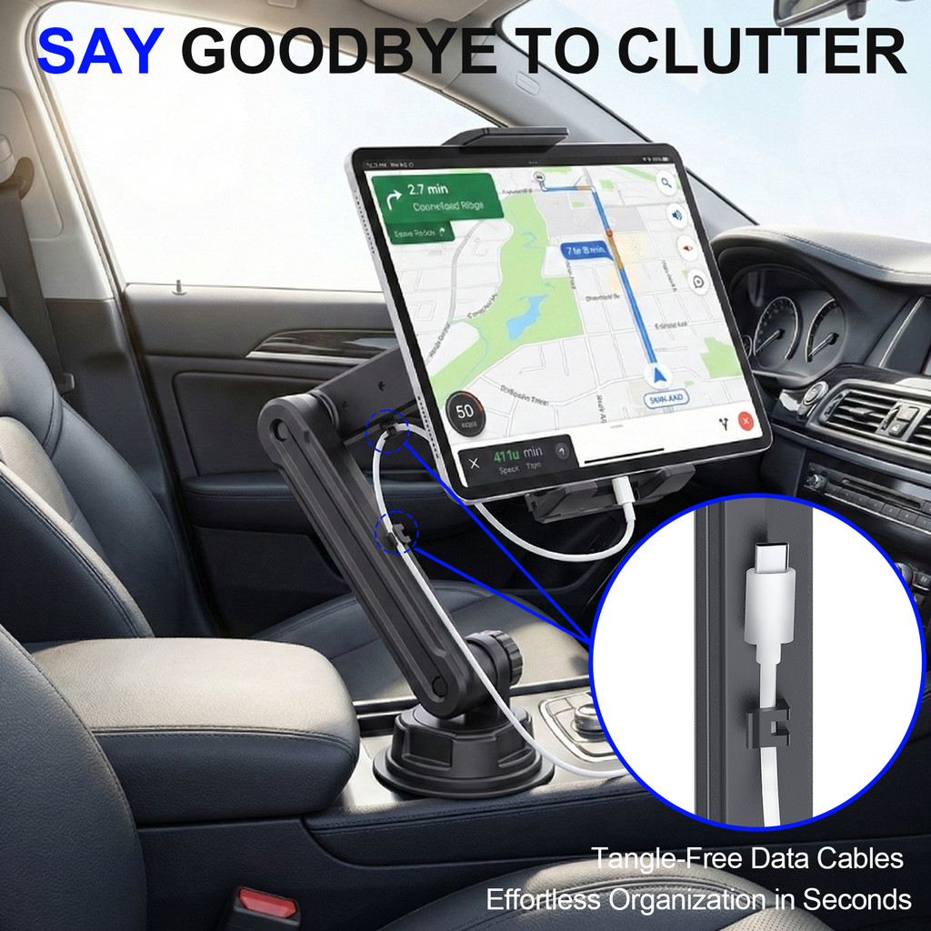 Suporte Para Copos Carro Tablet E Telefone , Ajustável Dispositivos De 4 A 14 Polegadas , Estável No Do Veículo Navegaçã