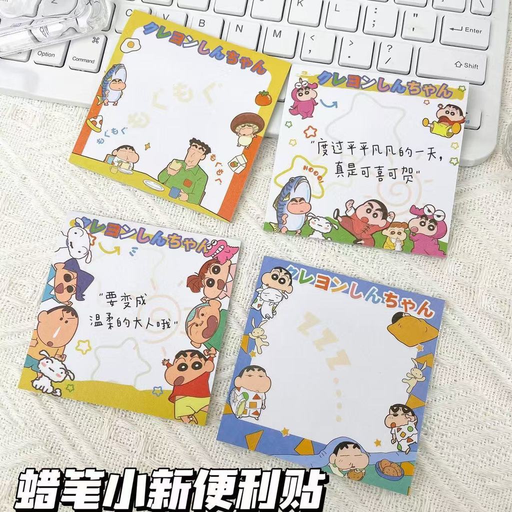 Crayon Shin-Chan Post-It Notes Cartoon Post-It Notes Etiqueta Papel Simples Papelaria para estudantes Papelaria de alto