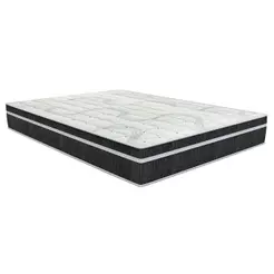 Colchão Casal Molas Bonnel Venezia Black Euro Pillow (138x188x24) - Orthoflex