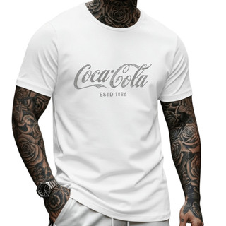 Camiseta Coca-Cola Clássica Blusa Retrô  Camisa Masculina 100% Algodão Camiseta Estampada Streetwear