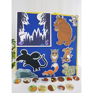 Gulu Niu sentiu o grufalo inglês livro de imagens auxiliares de ensino sala de aula iluminação interativa educação preco