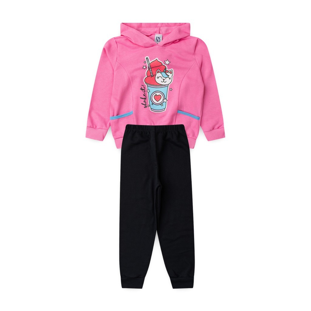 Conjunto Feminino Infantil Gatinho Unicórnio