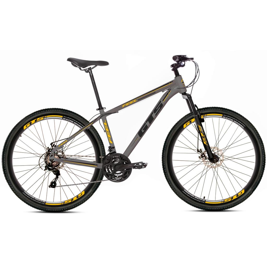 BICICLETA ALUMINIO ARO 29 GTS FEEL FREIO A DISCO 21 MARCHAS SHIMANO