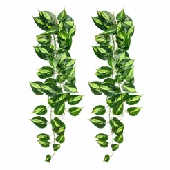 2 Pendentes Jiboia Artificial Grande Jardim Vertical Folhagem