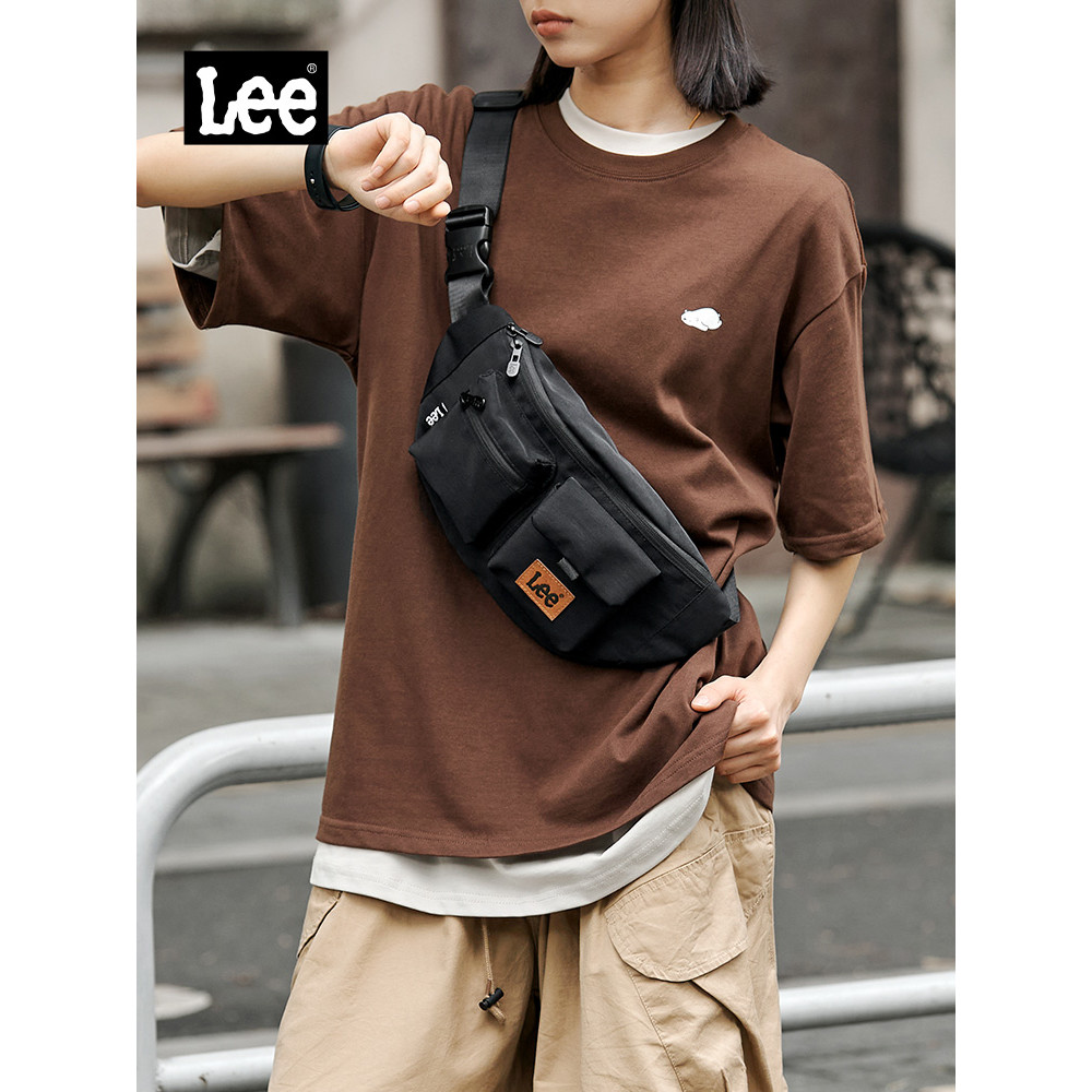 Lee bolsa mensageiro masculina, bolsa de ombro esportiva feminina, bolsa de peito pequena para ciclismo, presente de ani