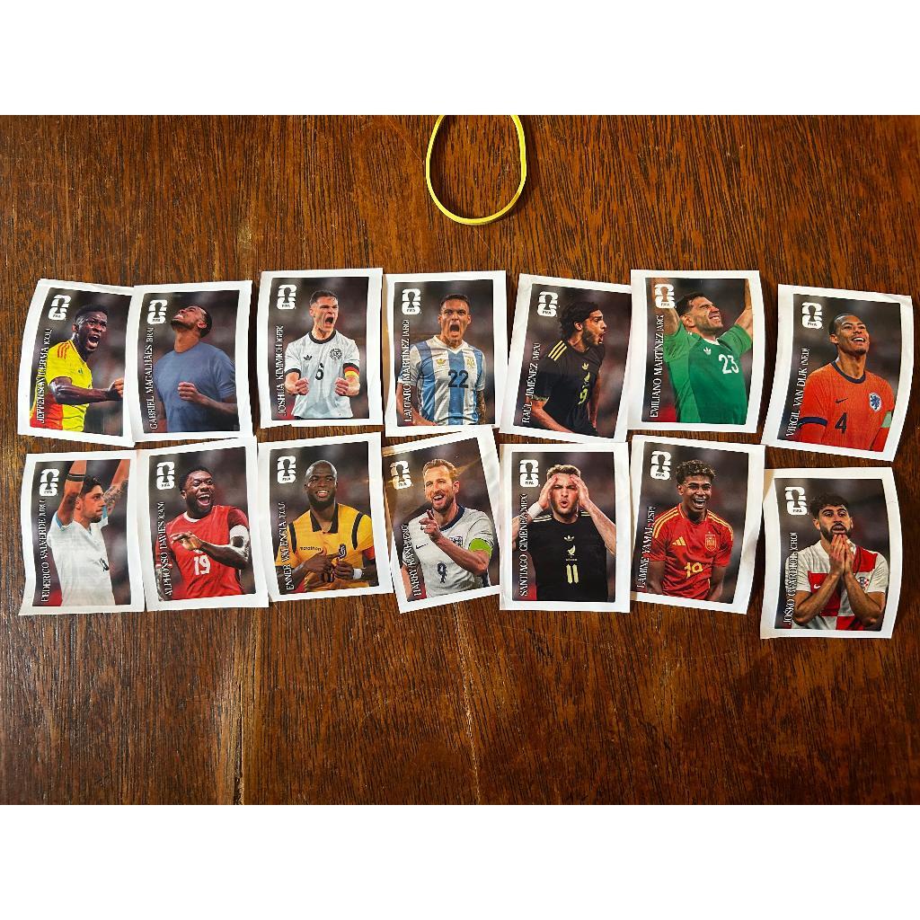 Figurinhas da Coca-Cola - Panini Álbum da Copa do Mundo 2026 - Kit Completo 14 Figurinhas