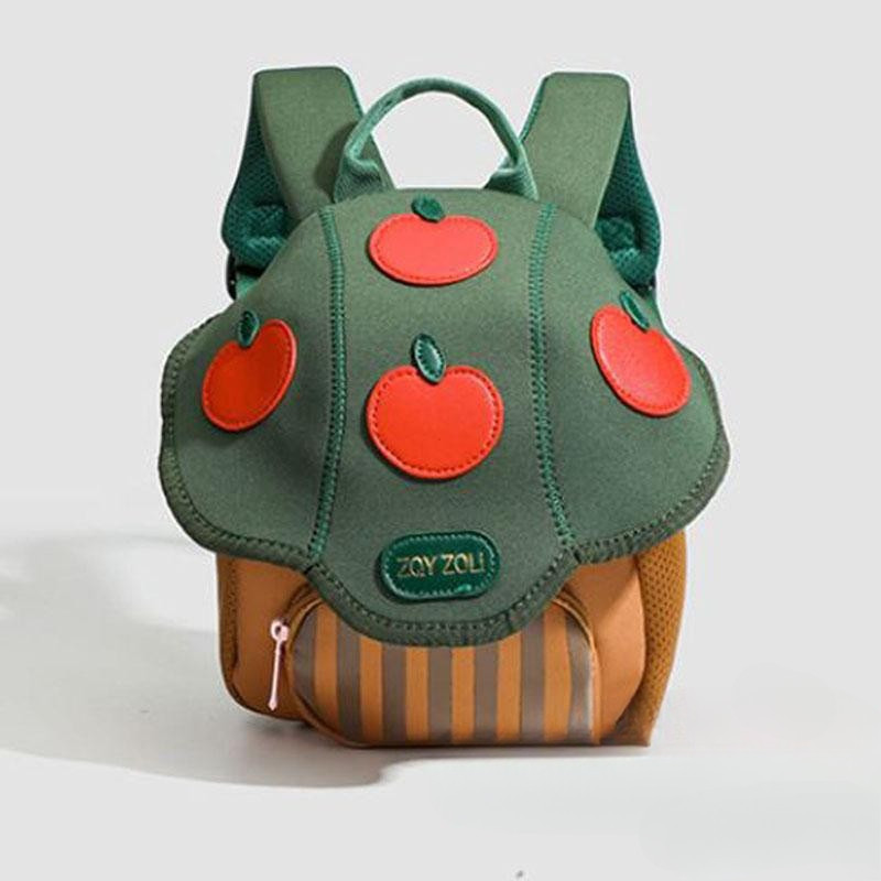 Mochila mini em formato de cogumelo, bolsa de viagem fofa, adequada para uso em pré-escolas e jardins de infância, taman