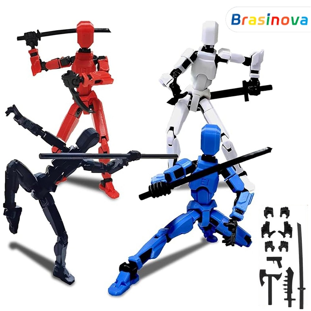 Kit Completo De Robô Articulado Impresso Em 3D , Brinquedo De Montagem DIY Maravilhoso Para Presentear