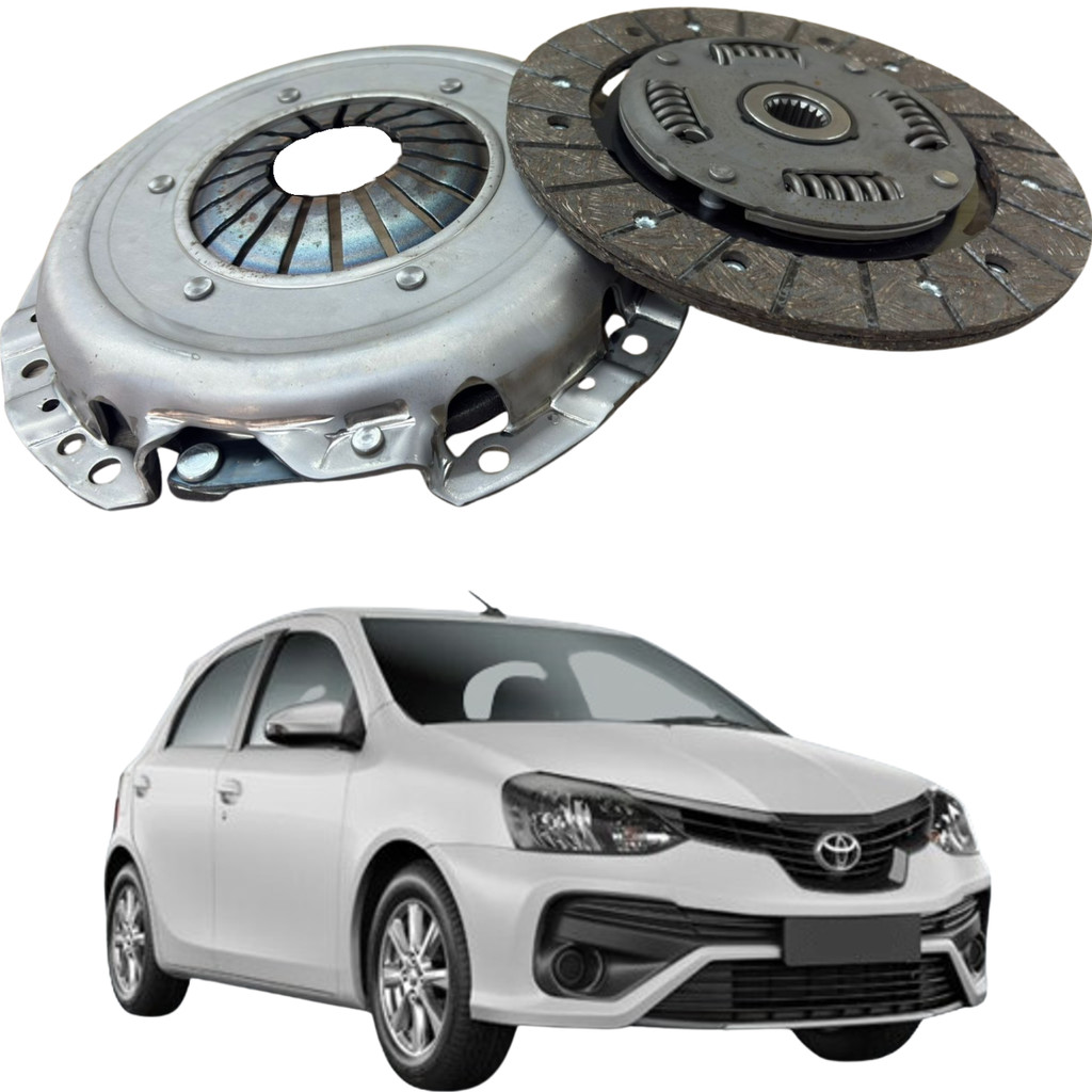 Kit Embreagem MECARM para Etios 1.3 1.5 16V 2013 até 2021 MK10268D