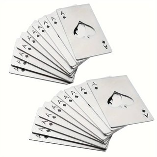 5/10/15 Unidades  Abridor De Garrafa Formato Carta De Baralho Aco Inox A Espada PromoçãO
