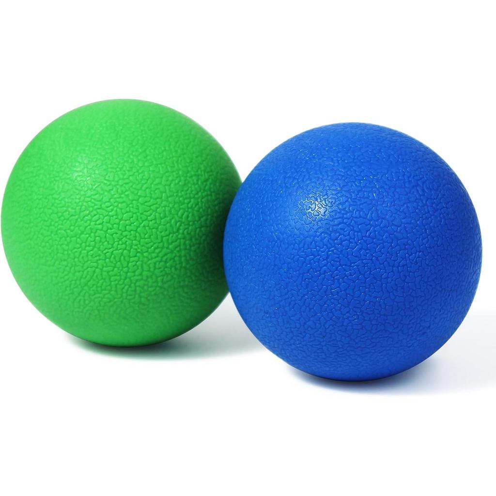 Conjunto de 2 Bolas de Massagem Firmes para Lacrosse - para Terapia de Liberação Miofascial, Pontos de Gatilho e Tecidos