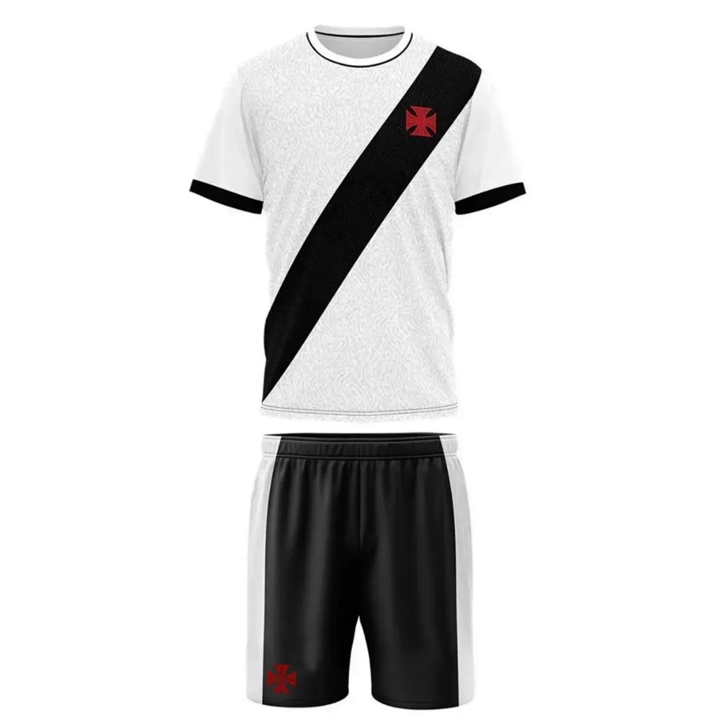 Uniforme Vasco Infantil Conjunto Mini Craque Oficial Jr