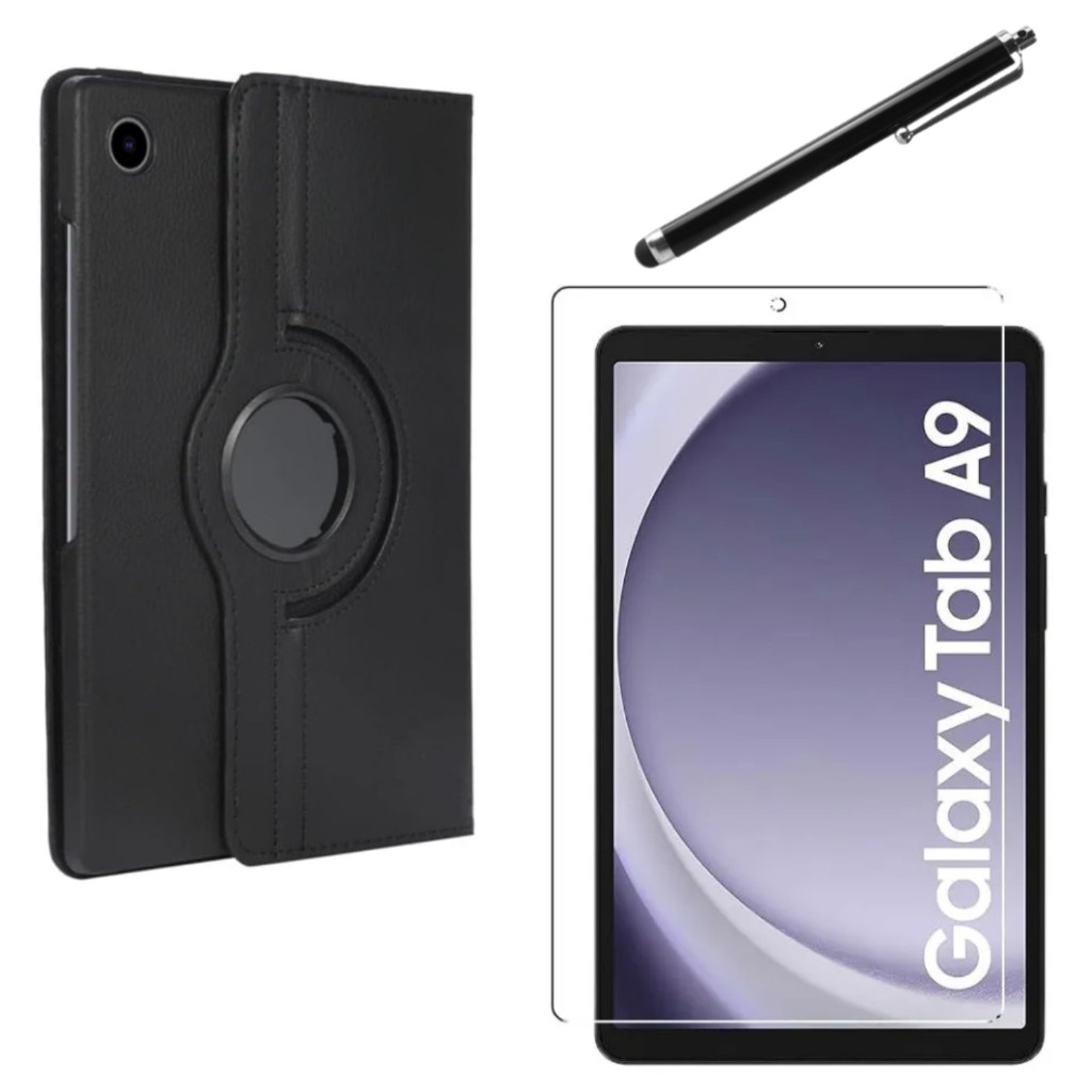 Kit Completo Capa + Película + Caneta Para Galaxy Tab A9/ 8.7” E A9/Plus 11”Pole