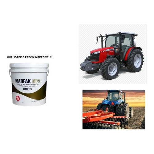 Graxa Rolamento Trator Implemento Agricola Marfak Balde 10kg