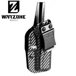 Coldre 30-30 Pistola Glock G19/19X/45/44/25 Porte Velado Fibra de Carbono