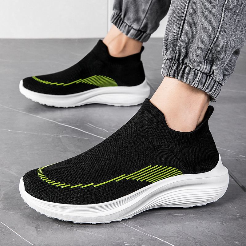 Beamon sapatos masculinos sapatos de caminhada meias femininas sapatos de um Pedal Ultra-leve sola macia esportes sapato