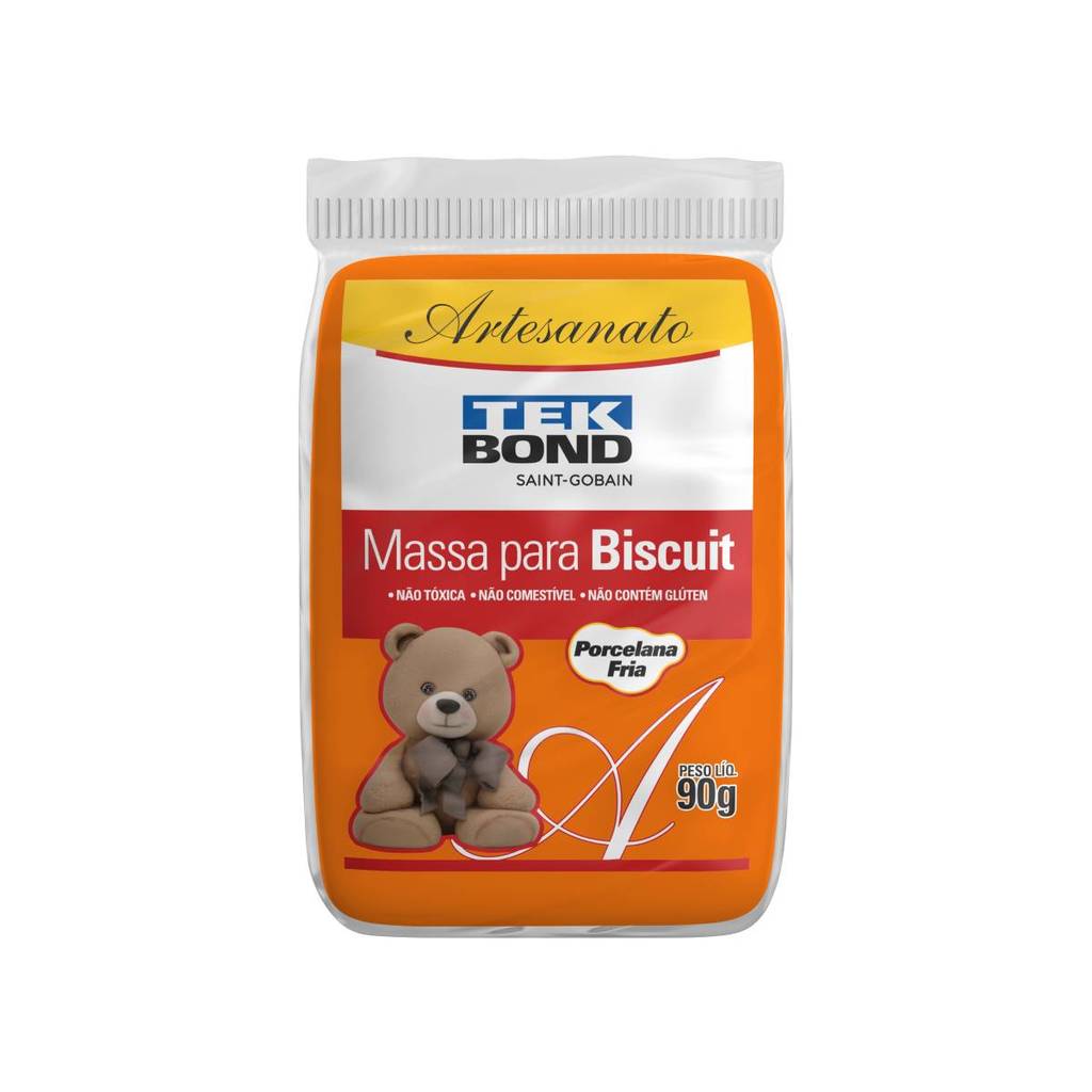 Massa de biscuit 90g Laranja Tekbond