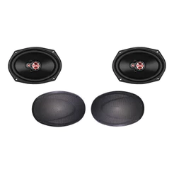 Par Alto Falantes 6x9 universal com tela de proteção Fz.69T