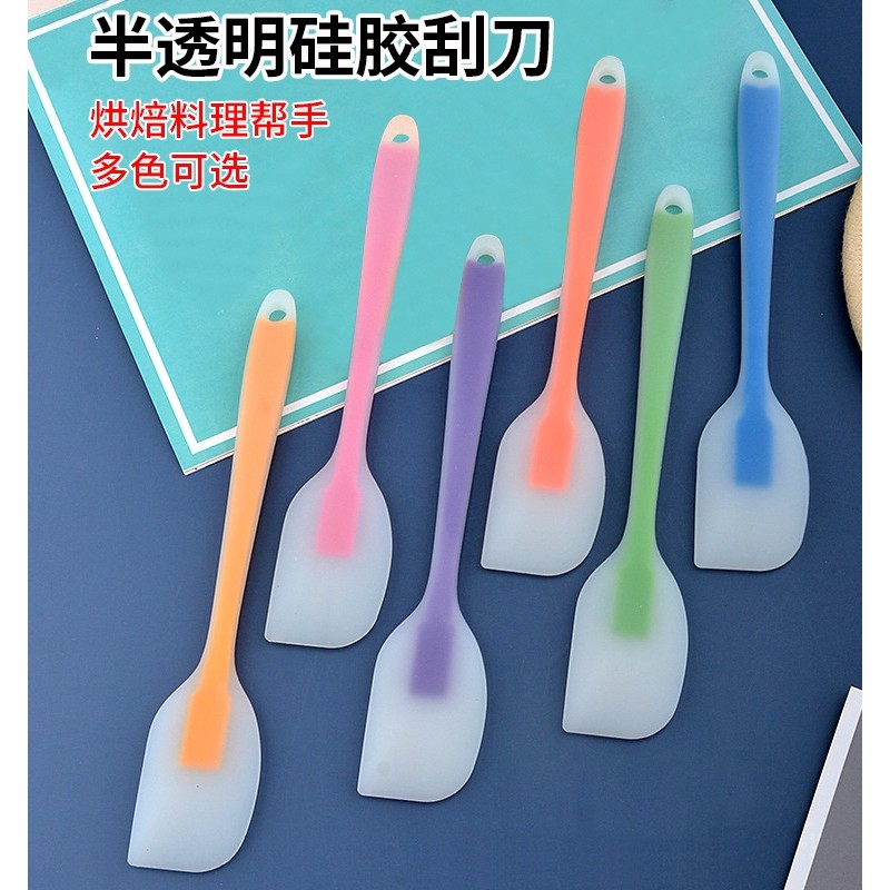 Espátula de Silicone integrada, resistente a altas temperaturas, espátula de bolo, creme doméstico, faca de agitação, ta