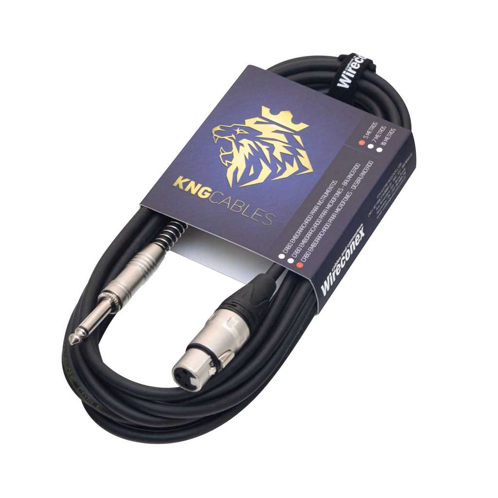Cabo  Desbalanceado Xlr P10 5 Metros Mcd-05 Kng Wireconex