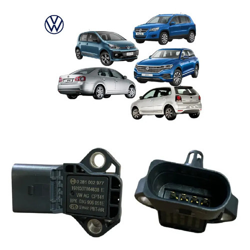 Sensor De Pressão Map Audi A3 S3 Vw Tiguan Golf Gti 61230566