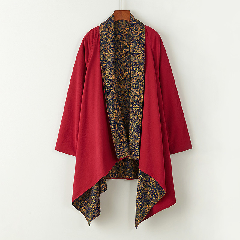 Estilo chinês roupas masculinas traje antigo Hanfu taoísta Robe outono quimono roupas Zen masculinas blusão Tang terno j