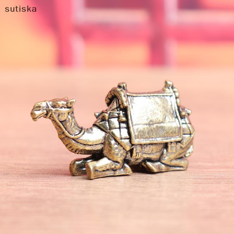 sutiska Estátua De Camelo De Latão Vintage , Enfeites De Mesa , Decorações Para Casa , Artesanato , Estatuetas De Animai