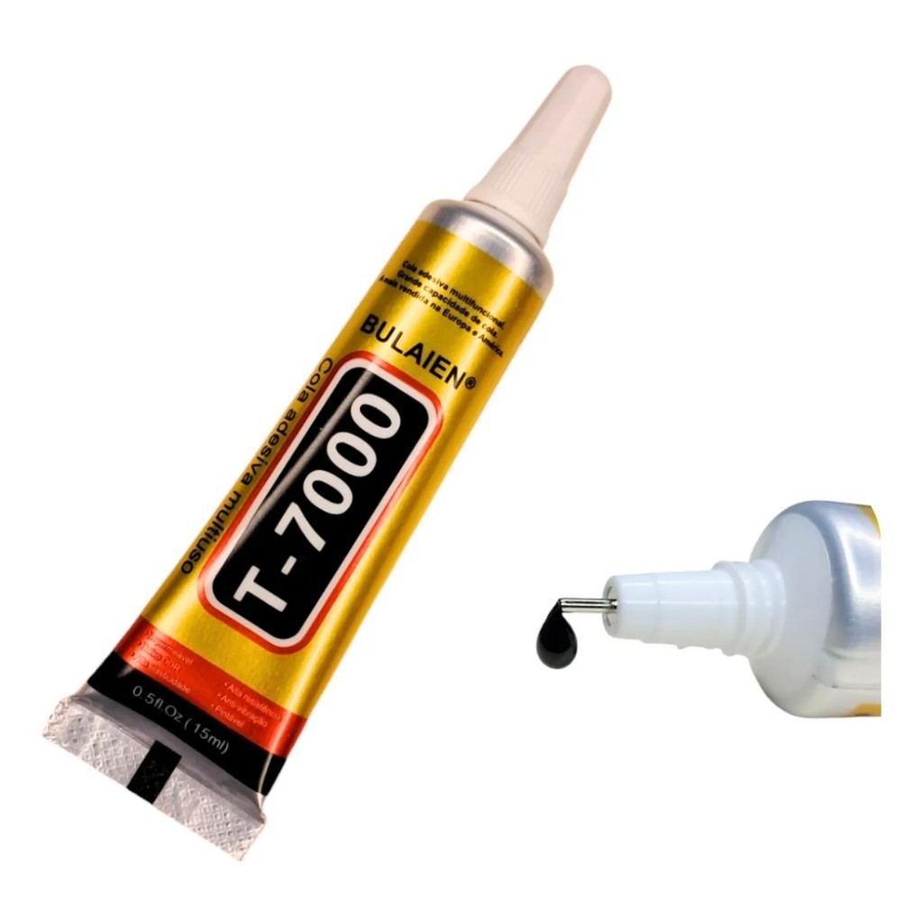 Cola Para Colar Tela De Celular T7000 / B7000 15ml  cola touch tela display celular cola artesanato